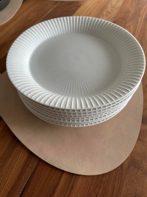 Porcelæn, Middagstallerkner, Kähler, SOLGT /Kähler Hammershøi tallerken hvid Ø 270 mm - sælger mine 