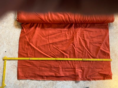 Stof, bomuld, Ny rulle stof i bomuld . orange L 15 m b 1,40 se fotos