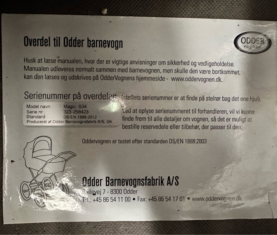 Barnevogn, Odder Magic S34