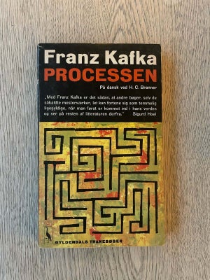 Processen, Franz Kafka, genre: roman, Paperback udgave af klassikeren
Almindelig brugsspor, tidliger