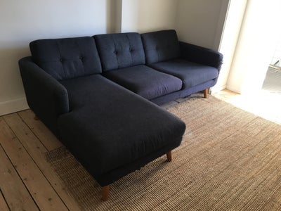 Sofa, andet materiale, Sofakompaniet, Tre personers Conrad sofa med chaiselong. Den er medtaget af k