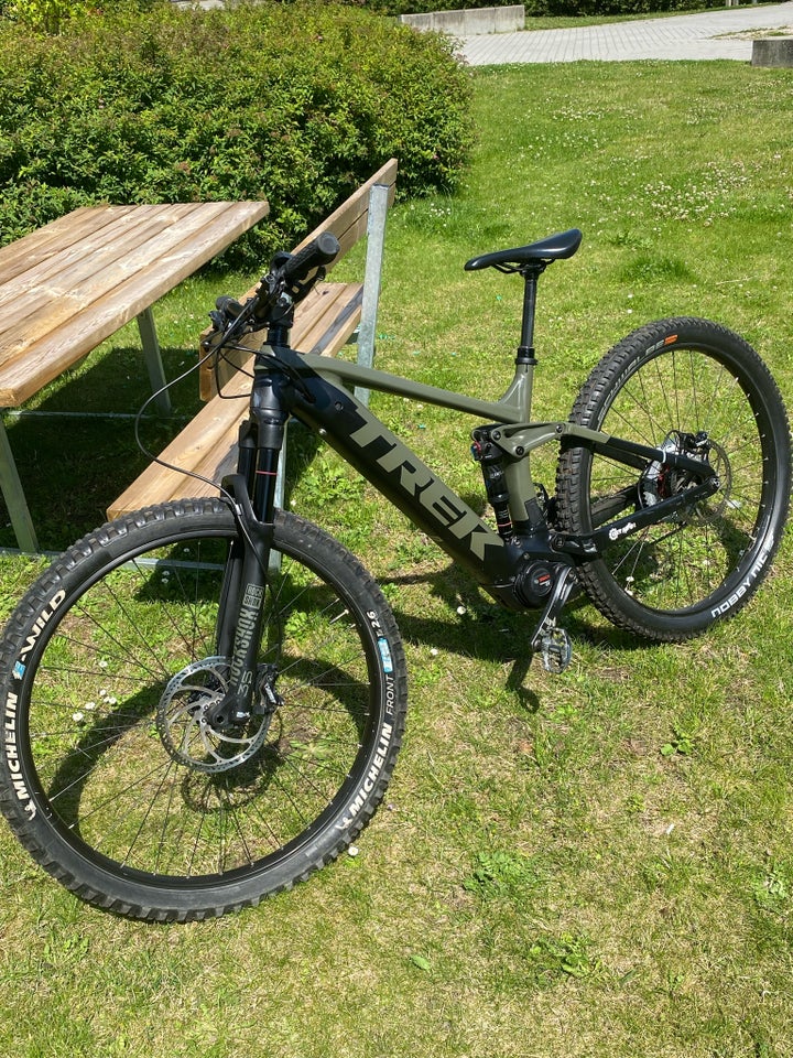 Trek, full suspension, Large tommer