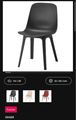 Spisebordsstol, ODGER IKEA, Står som ny

2 til salg, prisen pr. stk.