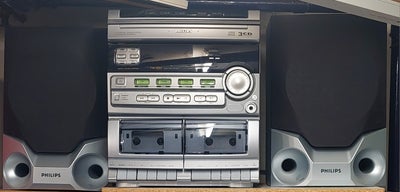 Stereoanlæg , Philips, FW 320 C, Perfekt, Komplet RETRO anlæg. Nærmest nyt. Har aldrig stået i en st