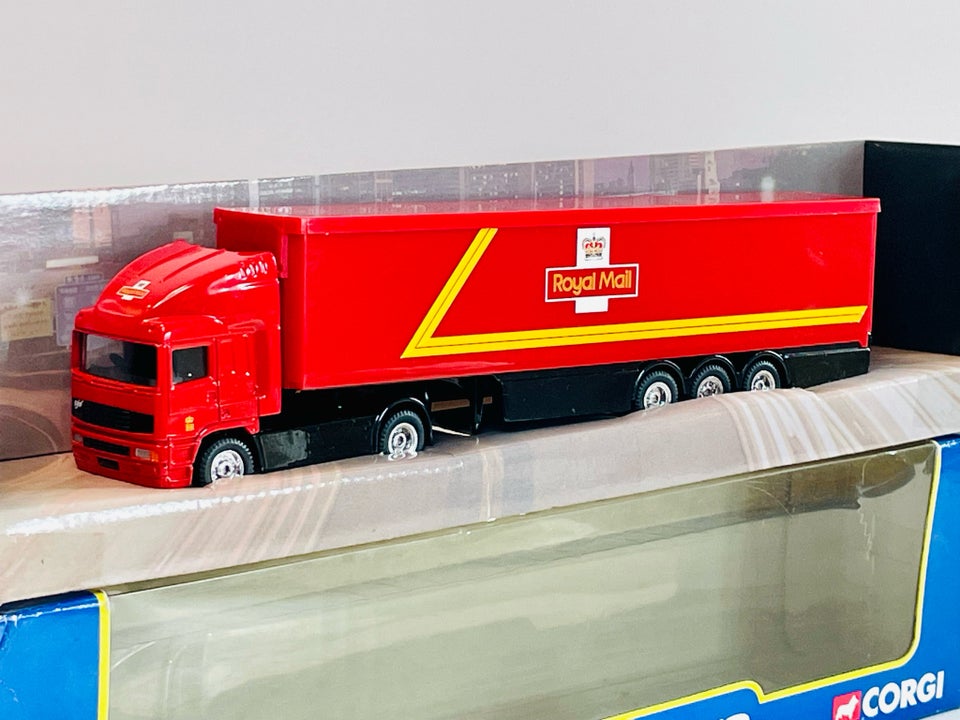 Modellastbil, Corgi Superhaulers ERF Box Trailer ‘Royal