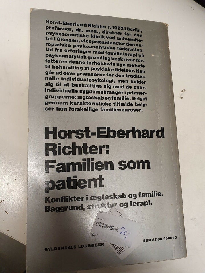 Familien som patient, Horst-Eberhard Richter, emne: