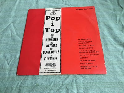EP, V/A THE HITMAKERS, THE BLACK DEVILS ETC., Pop i Top, Rock, Sonet SLP 1105 fra 1964, flot cover b