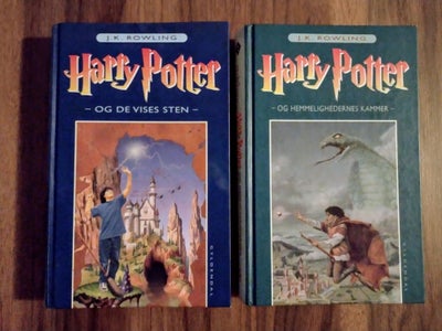 Harry Potter 1-2, J. K. Rowling , genre: fantasy, Harry Potter og de vises sten
Udgivet 2000 på 303 