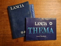 Lancia Thema Owners Handbook.

På Engelsk, i fa...