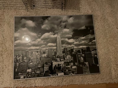 Plakat , motiv: New York, b: 60 h: 80, Plakat og sølv billederamme