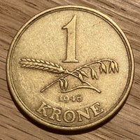 Danmark, mønter, 1 kr
