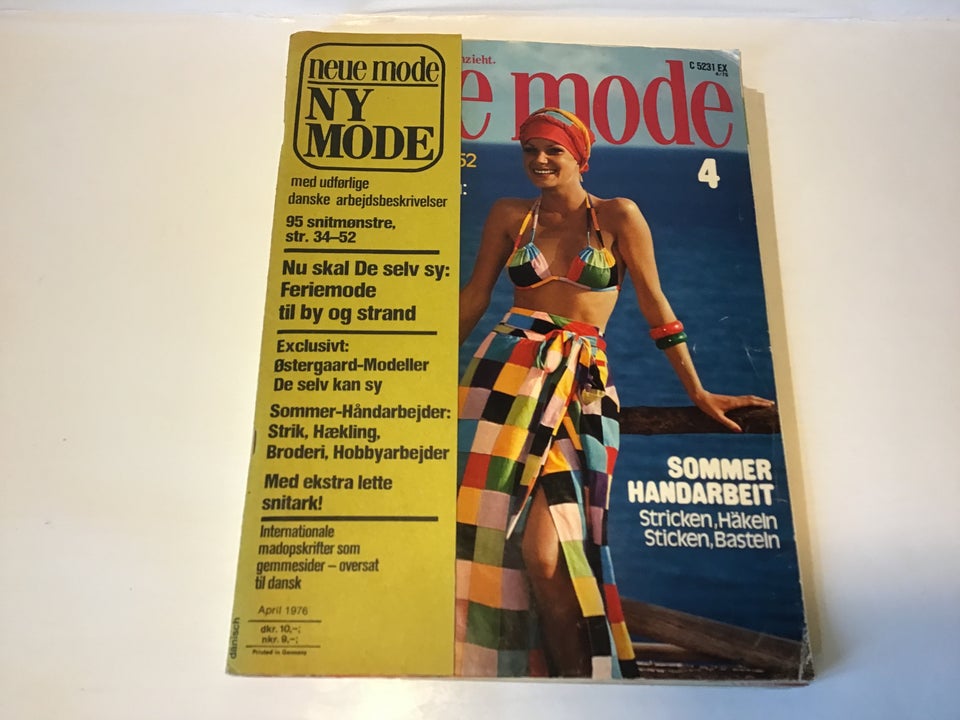 Mønster, Sy Magasin Neue Mode 4/1976