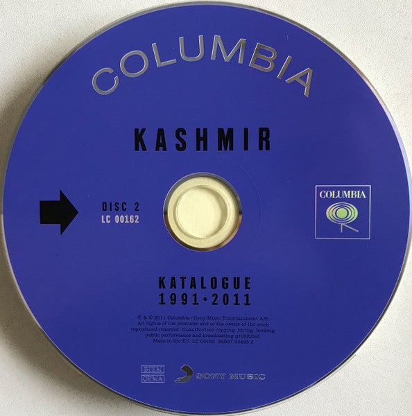 KASHMIR: Katalogue 1991-2011 dobbelt CD, rock