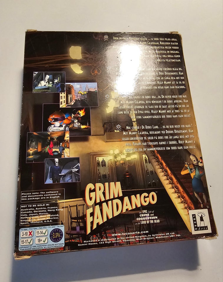 Grim Fandango, til pc, adventure