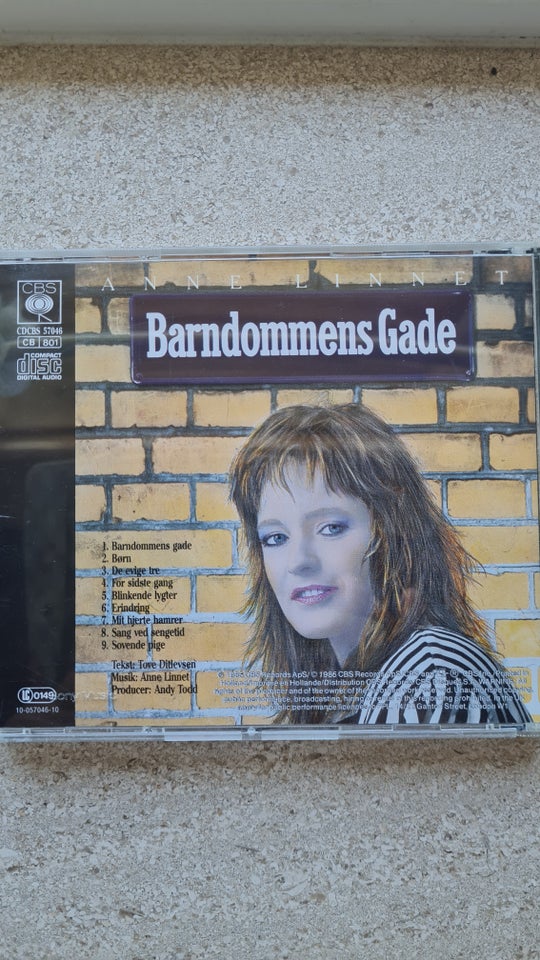 ANNE LINNET: BARNDOMMENS GADE., rock