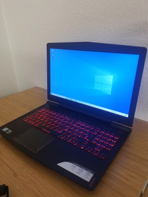 Lenovo GTX 1060 gamer bærbar computer, I5 7300HQ GHz, 8 GB ram, 256gb ssd GB harddisk, Perfekt, Hej 