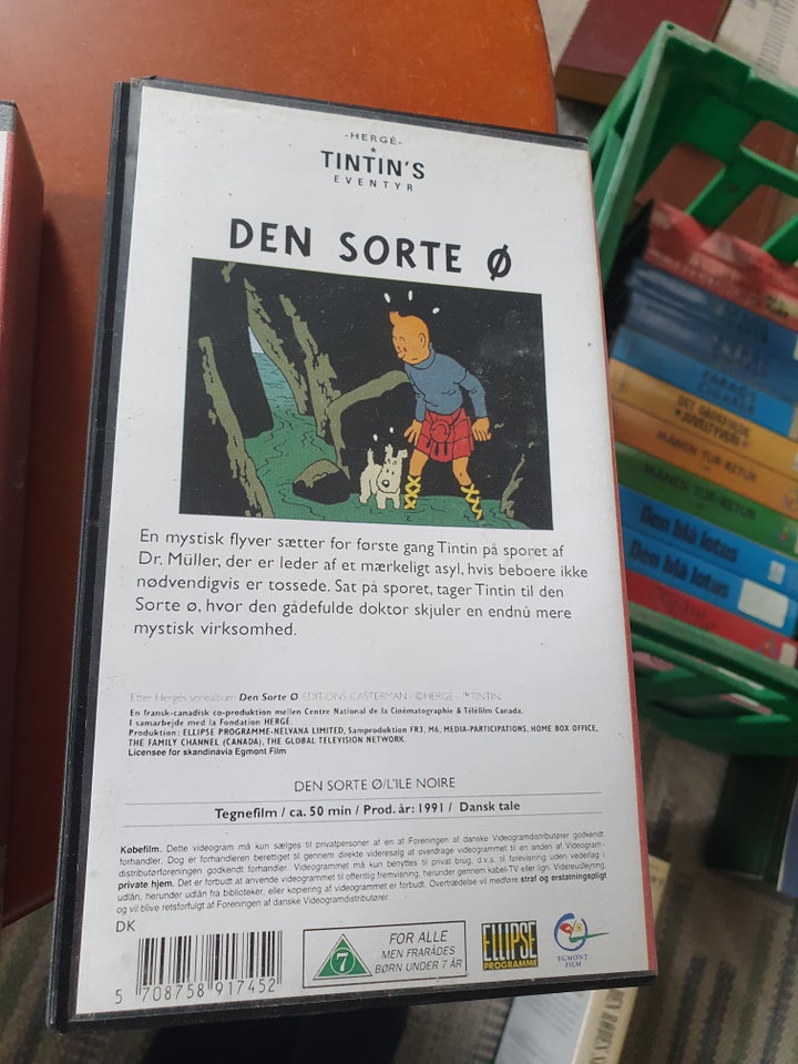 Tegnefilm, Tintin Den sorte ø