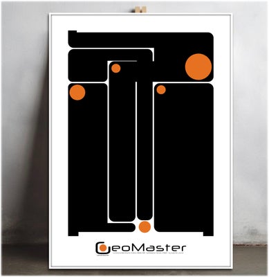 Plakat, Gabriel Lavine, motiv: GeoMaster Series N°07, b: 70 h: 100, Limited Edition Giclée kunsttryk