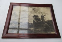 Rammer, mahogni 45,5 x 34,5 cm, 100 år gl.