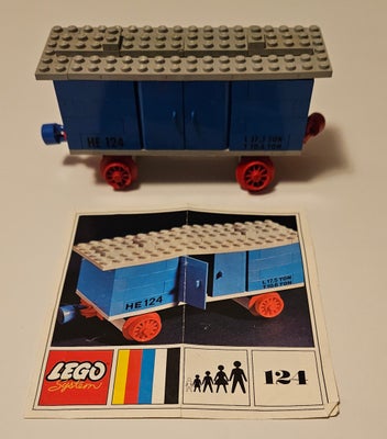 Lego Tog, 124, Komplet med byggevejledning