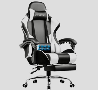 Kontorstol, Helt ny ergonomisk computerstol / kontorstol / Gamerstol i hvid og sort. 

Kan sendes Gr