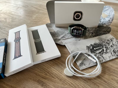 Smartwatch, Apple, Apple Watch Ultra (gen 1)

Uret er købt i februar 2024 og er ikke brugt hver dag.