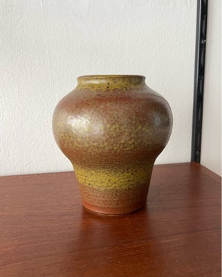 Keramik, Vase, Mikael Andersen Keramik, Ældre vase i brunlige og grønlige nuancer fra Michael Anders