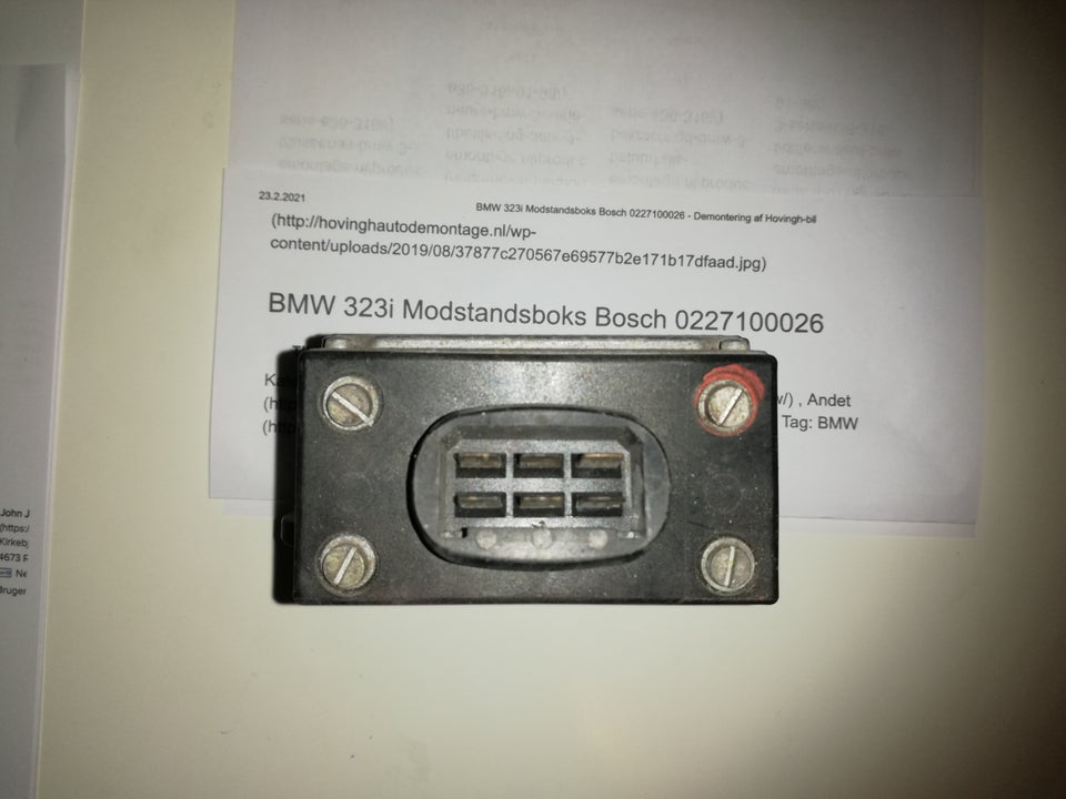 BMW E21.Tændingsmondul. , Bosch 0227100026.