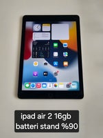 iPad Air 2, 16 GB, sort