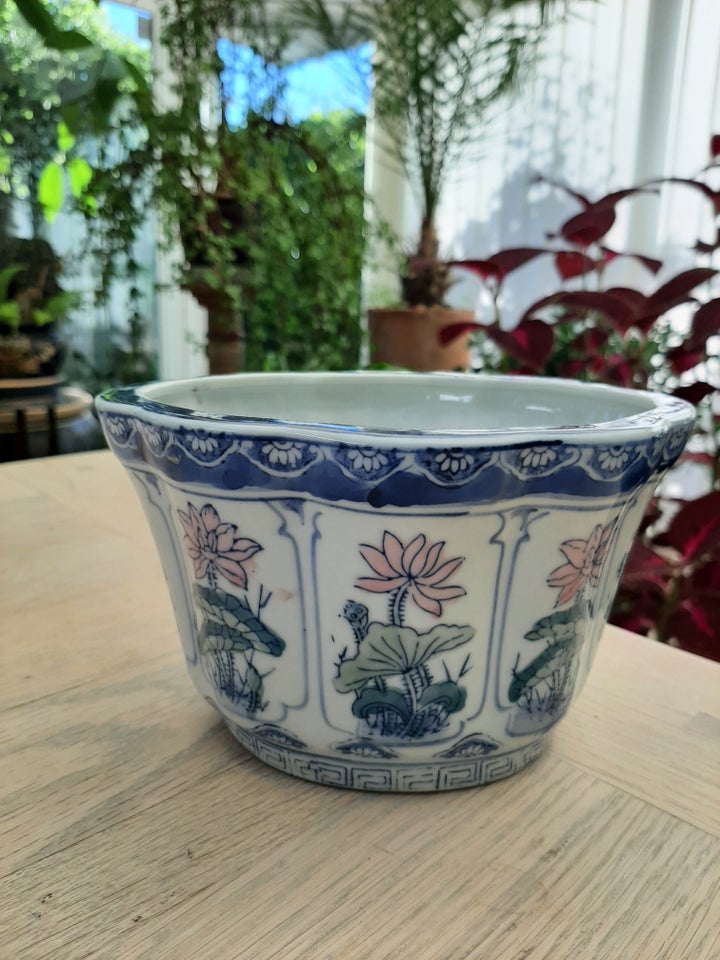Porcelæn, Kinesisk krukke - - Køb og Salg af Nyt og Brugt
