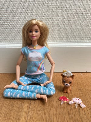 Barbie, Meditation og wellness, Yogabarbie i pæn stand. Wellness og meditation. Barbiedukke iklædt a