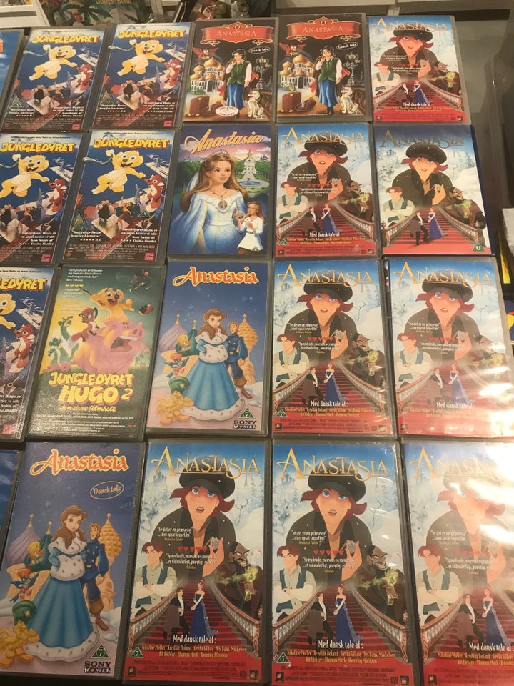 Tegnefilm, VHS, instruktør Anastasia