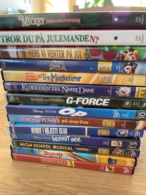 Diverse Disney dvd’er, instruktør Disney, DVD, animation, Mickey fejrer jul med alle sine venner
Tro