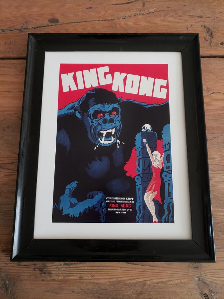 Tryk, King Kong ano 1933, motiv: Vintage Poster