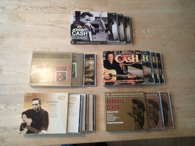 5 boxe med Johnny Cash: I alt 13 cd'er med Cash, country