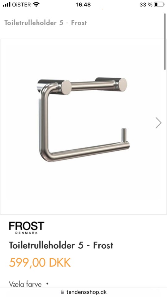 Toiletrulleholder, FROST