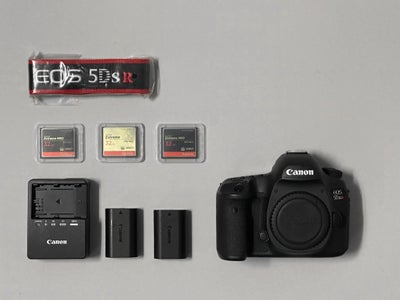 Canon, Eos 5DS R / Chutter  Count 61.000, spejlrefleks, 50 megapixels, God, Kameraet er købt 08.2020