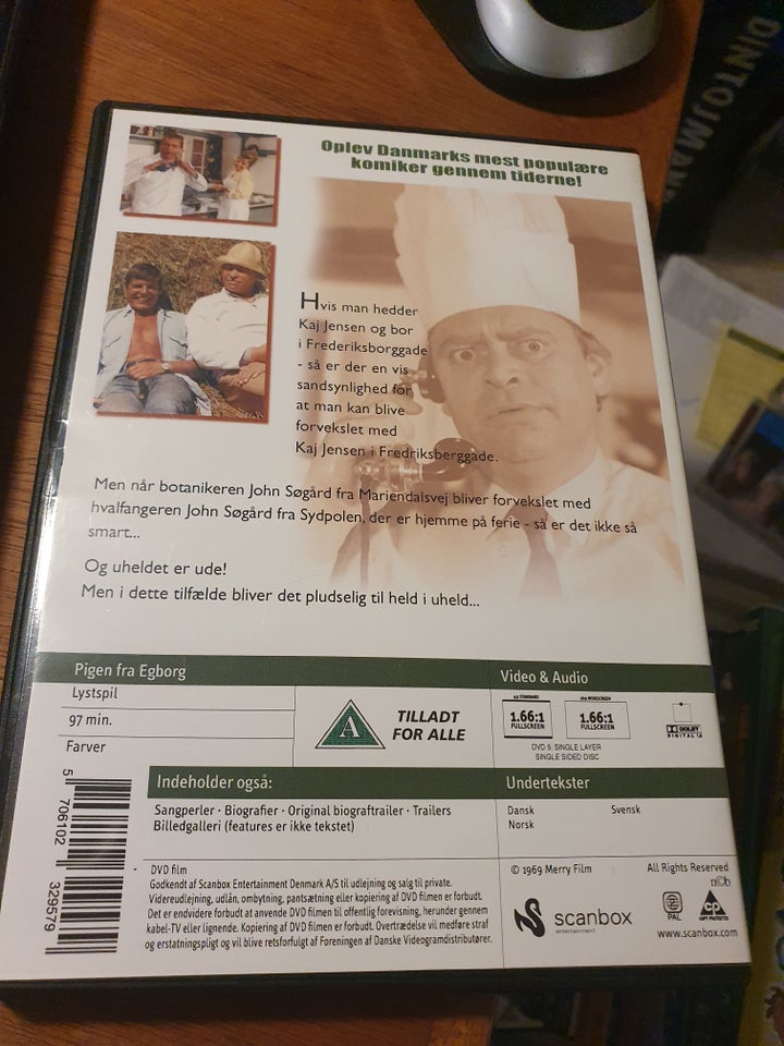 Pigen fra Egborg, DVD, familiefilm