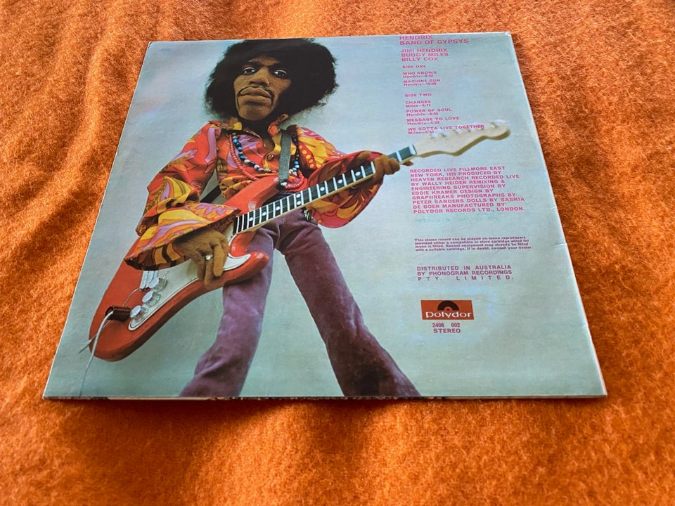 LP, JIMI HENDRIX, Band of Gypsys…Australien