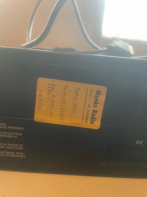 VHS videomaskine, Bang & Olufsen, V6000, Perfekt, Gi et bud 