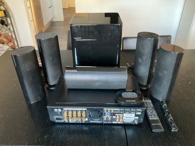 6.1 højttalersæt, Harman Kardon, Perfekt, Surround anlæg HarmanKardon
Forstærker BDS 570 ( med guldk