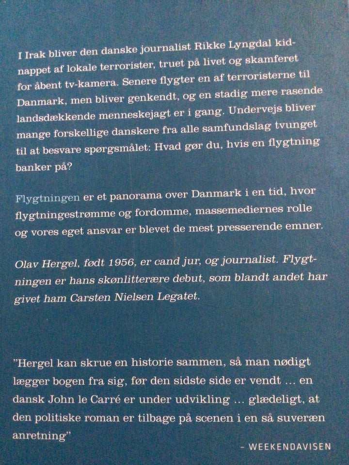 Flygtningen, Olav Hergel, genre: drama