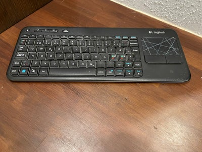 Tastatur, trådløs, Logitech, K400, Rimelig, Tastatur, trådløs, Logitech, k400, Brugt, Trådløs USB. U