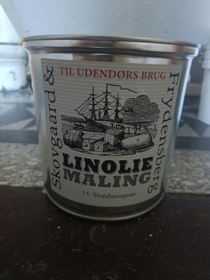 Linolie maling (Udendørs), Skovgaard og Frydensberg, 2,5 liter, Slotshavegrøn, 2,5 linolie maling ti