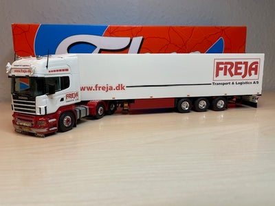 Modellastbil, Tekno, skala 1:50, Tekno code3 modeller.

Prisen er 1000,- kr. pr. stk.

Freja, Scania