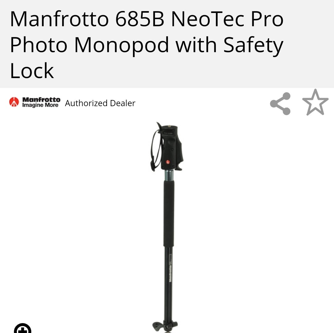 Monopod,Manfrotto 685B NeoTec Pro Photo, Manfrotto,