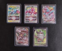 Samlekort, 5 Pokemon Kort - VMAX, VSTAR & V Kort