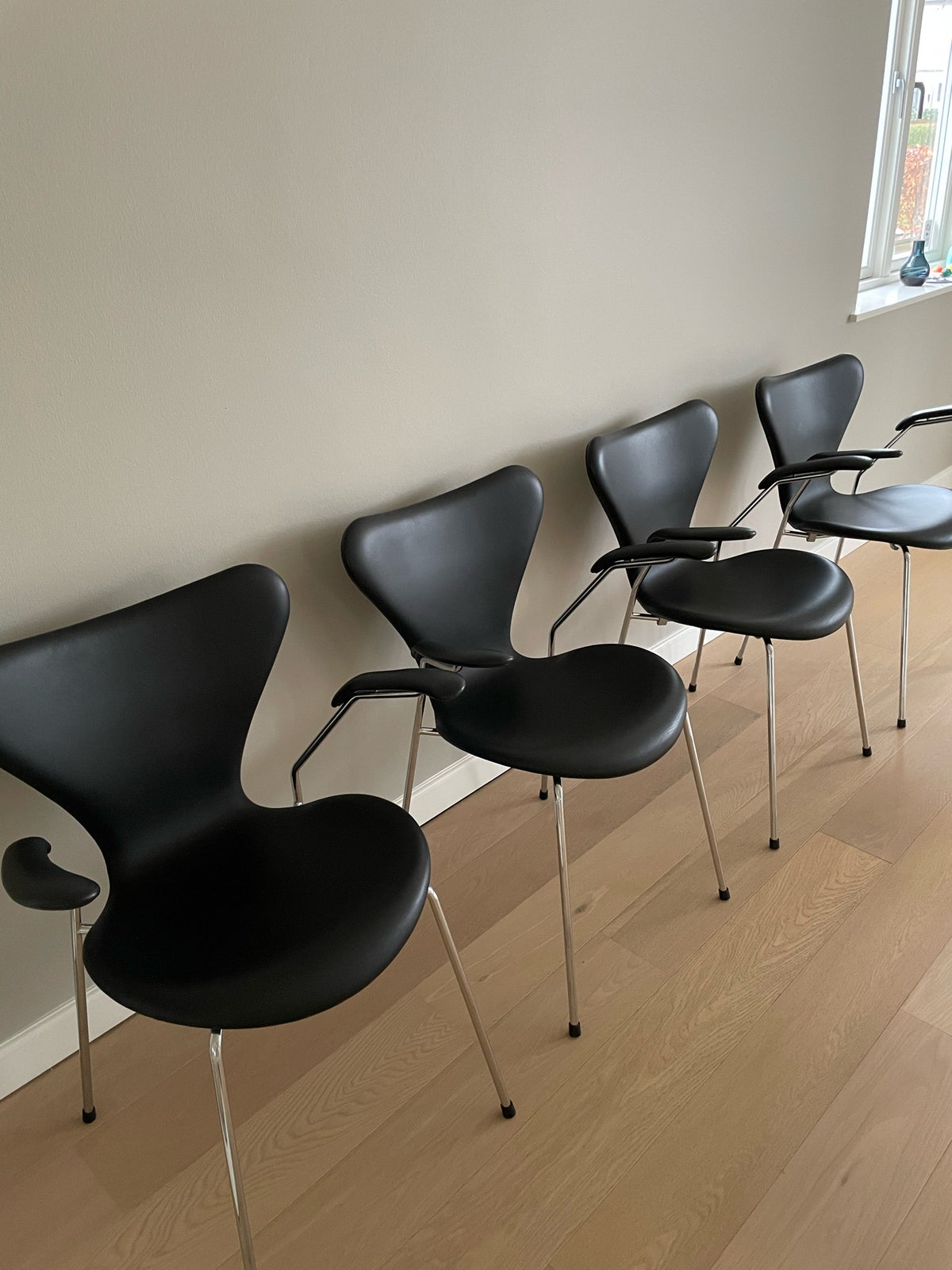 Spisebordsstol, Læder, Arne Jacobsen