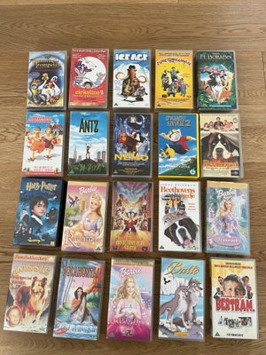 Børnefilm, Blandede titler, VHS - Pris pr. stk. kr. 10,-
Kan sendes på købers regning. 