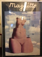Plakat, Magritte, motiv: Storhedsvanvid